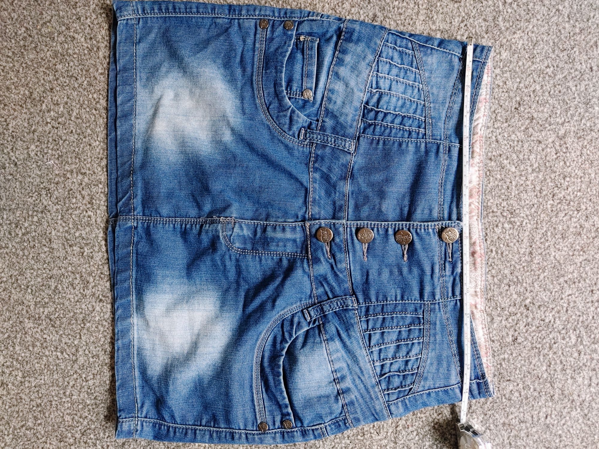 Spódnica jeans granatowa