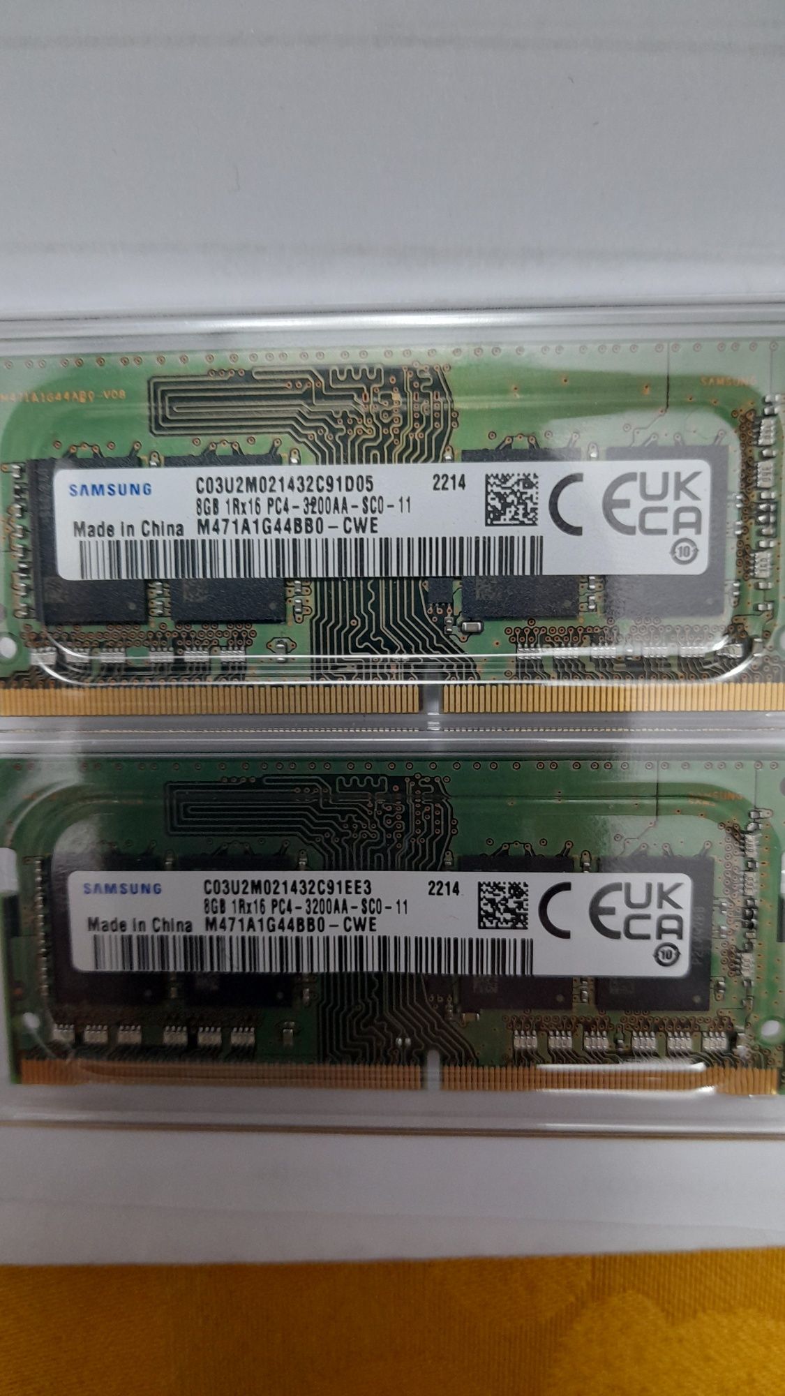 Memórias Samsung DDR4 8GB