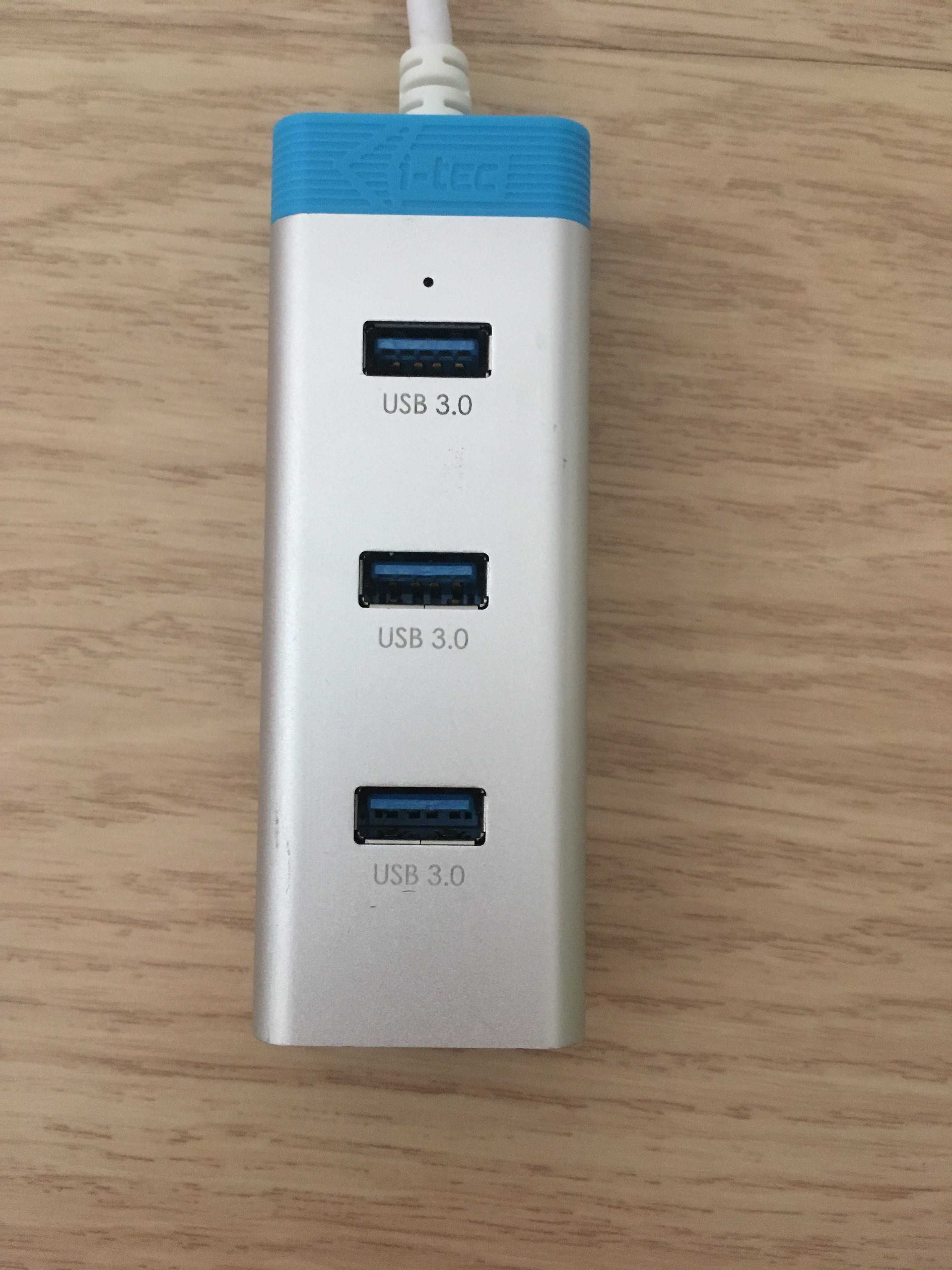 USB hub i-Tec U3A3HUB rozdzielacz 3 porty audio adapter