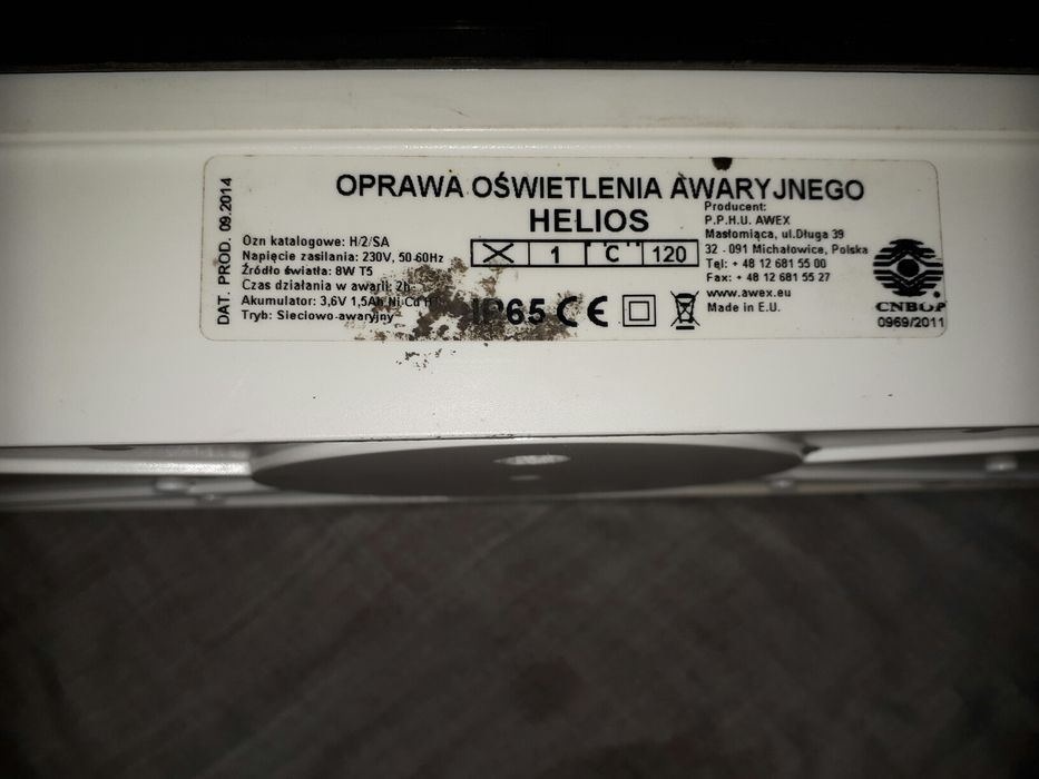 Oprawa oświetlenia HELIOS 8W T5
