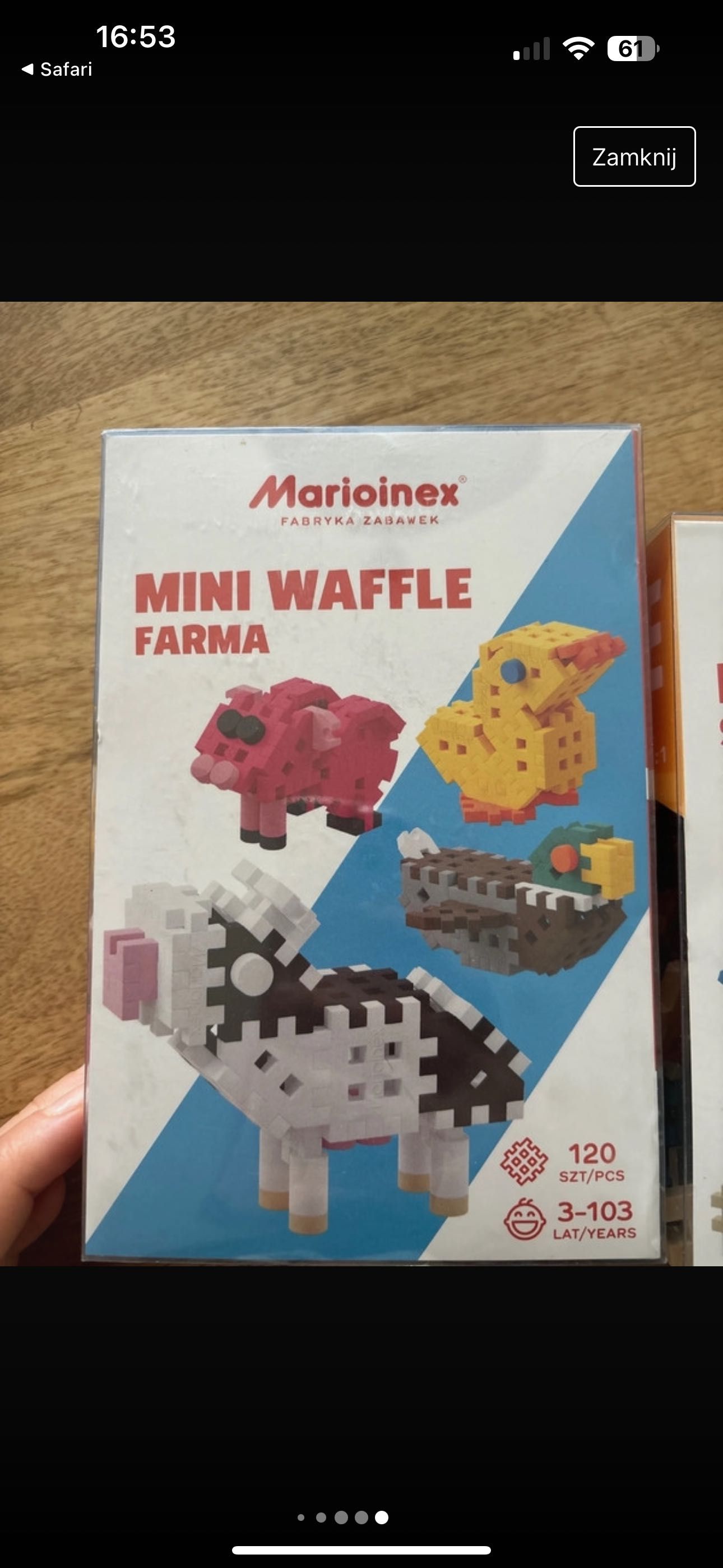 2 szt mini wafle marioinex farma sawanna