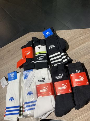 Оригінальні високі шкарпетки Nike Puma Adidas