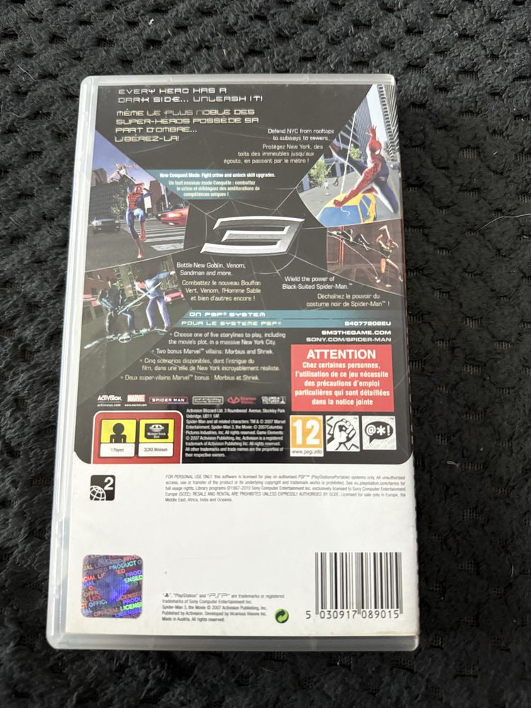 Spider-Man 3 PSP