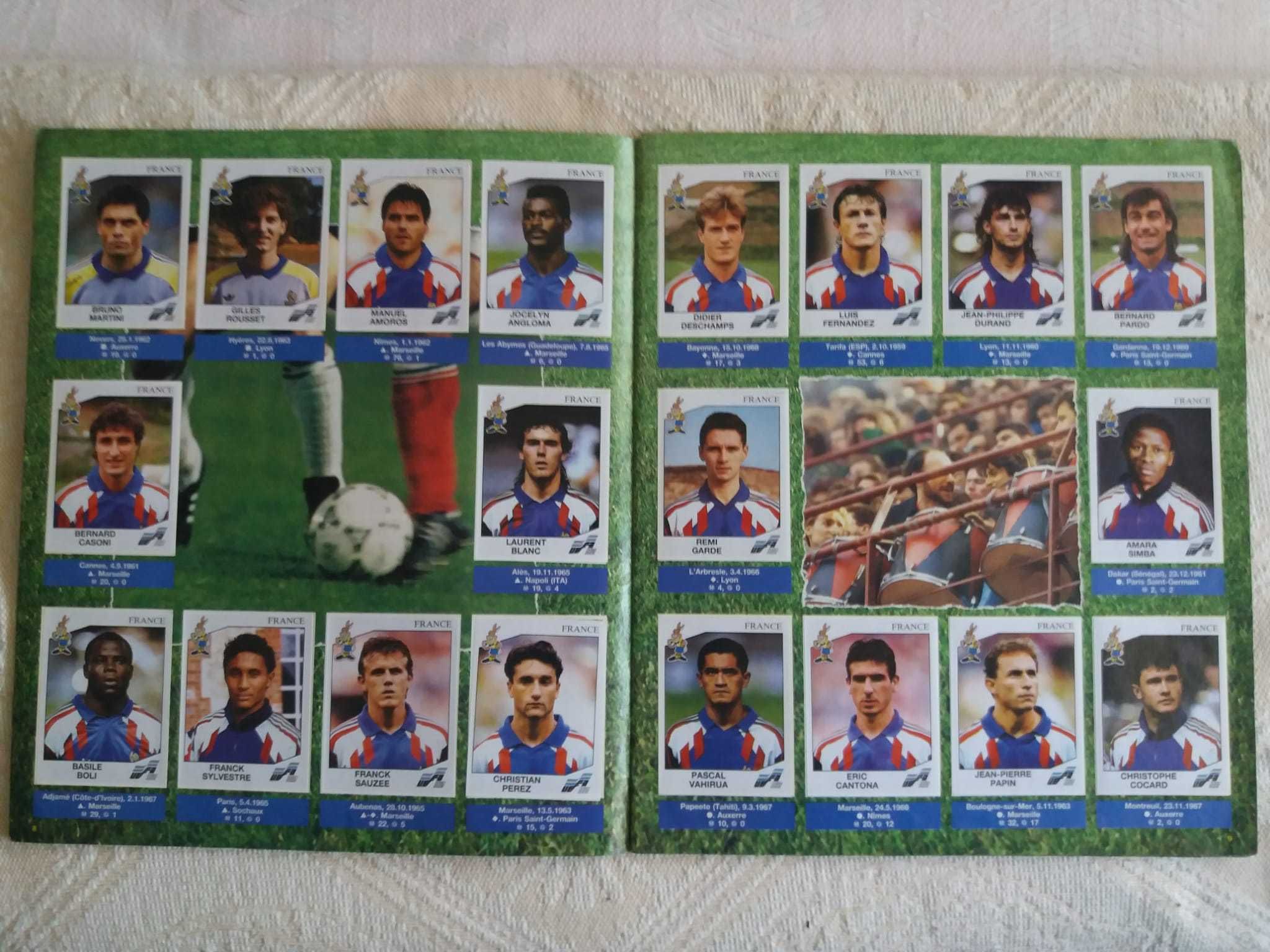 Caderneta Completa Futebol Europeu 1992 (Panini)