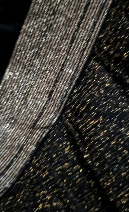 Brokatowa czarna spódniczka tiulowa 10lat halloween