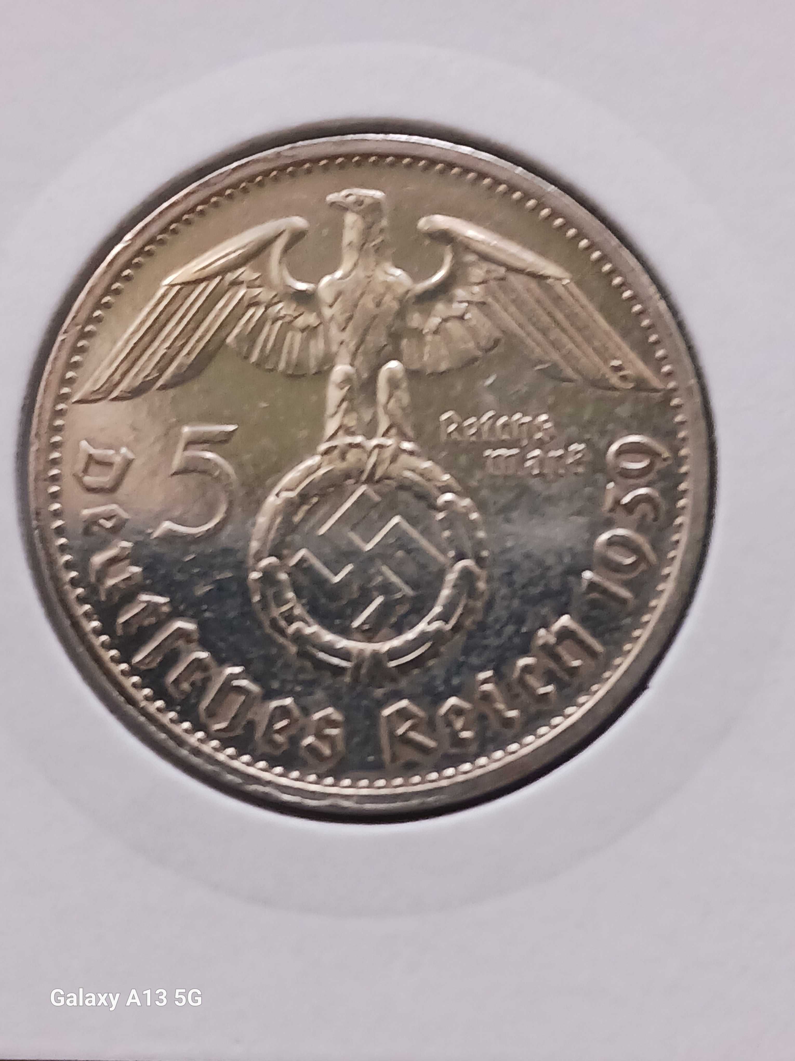 5 Marek Niemcy 1939 r. -Paul von Hindenburg - men. B - nr. 2