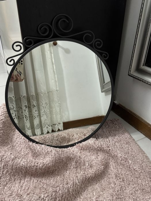 Espelho em aço de diametro 50cm