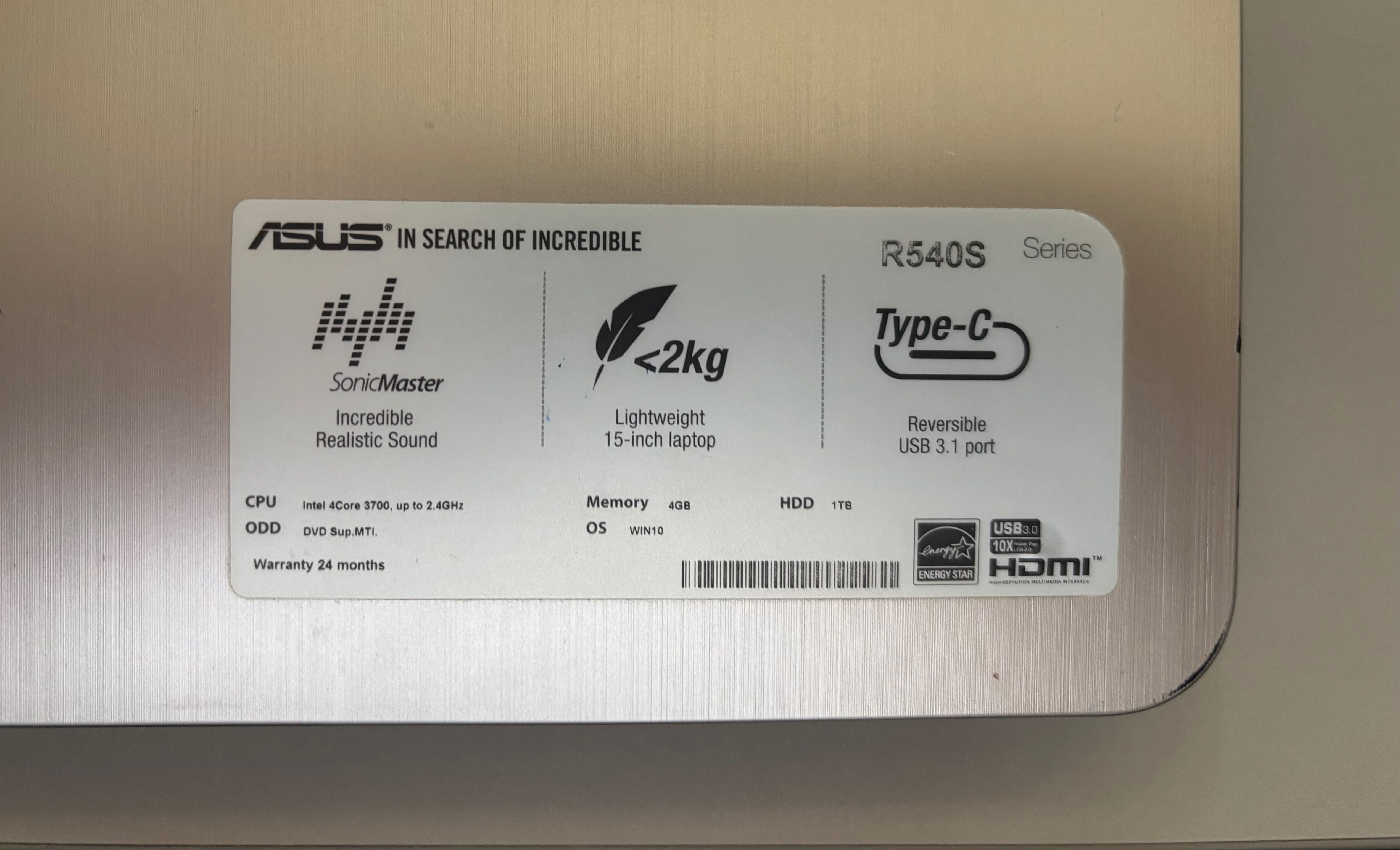 asus r540s -  na części
