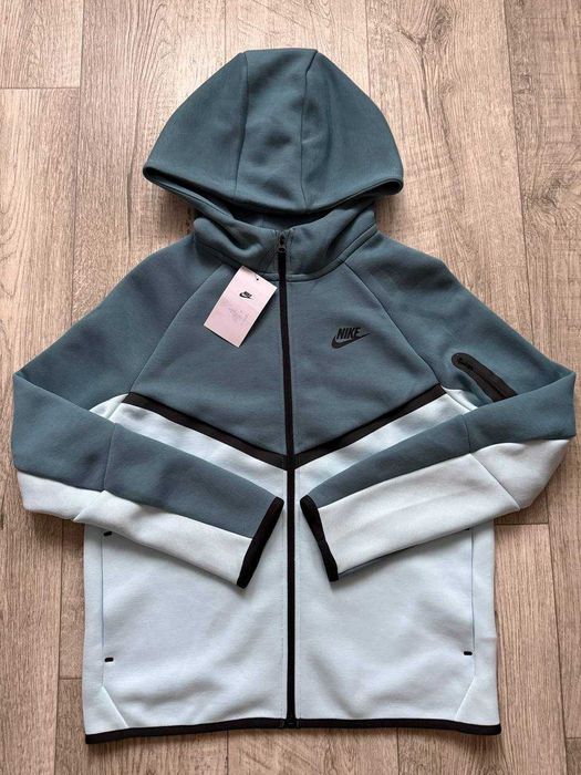 ОРИГІНАЛ! Кофта Nike Tech Fleece Fz Wr Blue L XL Kids | HV5867-476