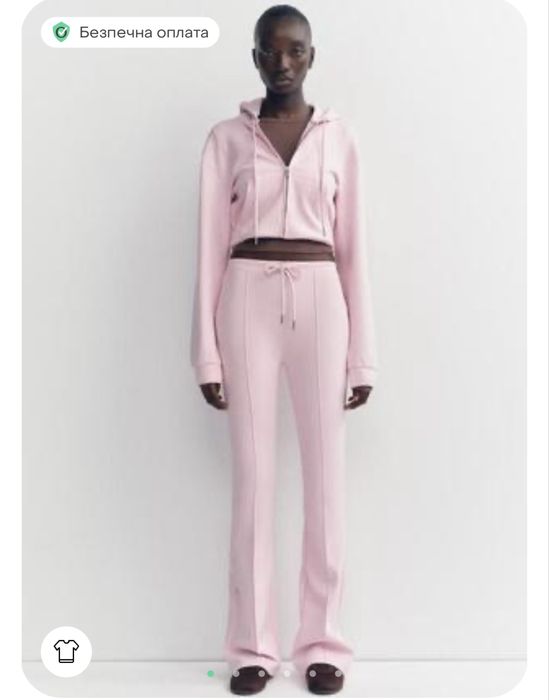 Костюм жіночий чорний інтерлочний zara new