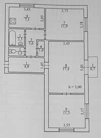 3-х сталинка СевГОК, ул И Сирка, 2/3