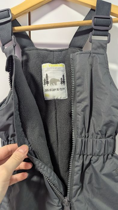 Зимові штани (напівкомбінезон) р. 86-92