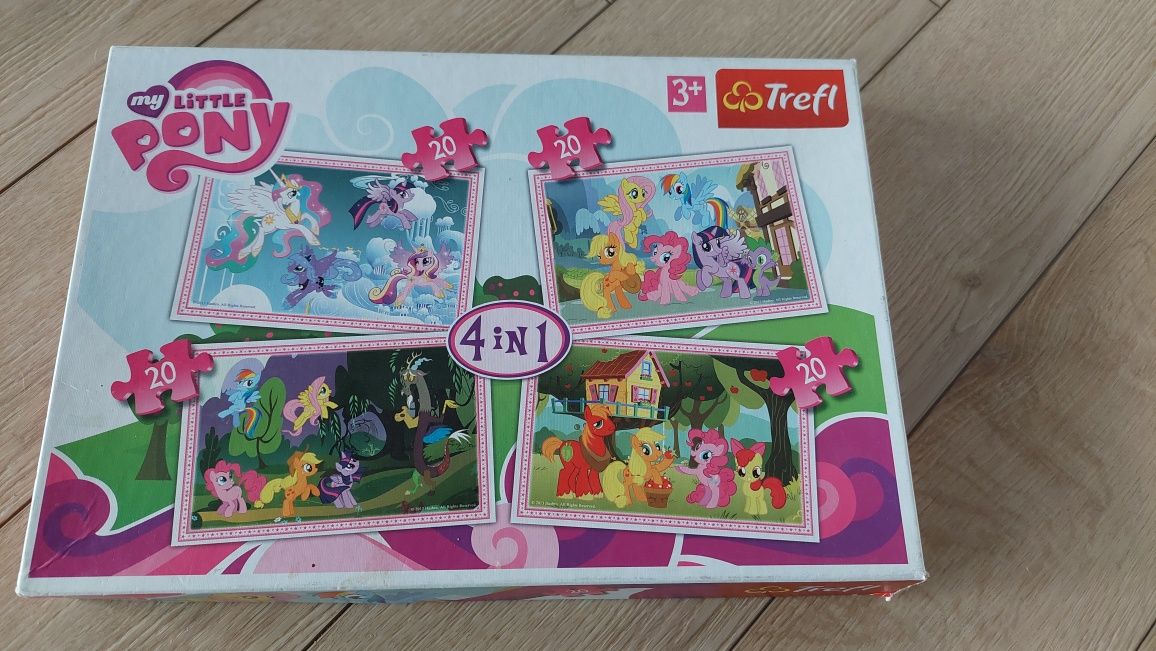 puzzle dziecięce My Little Pony 4w1