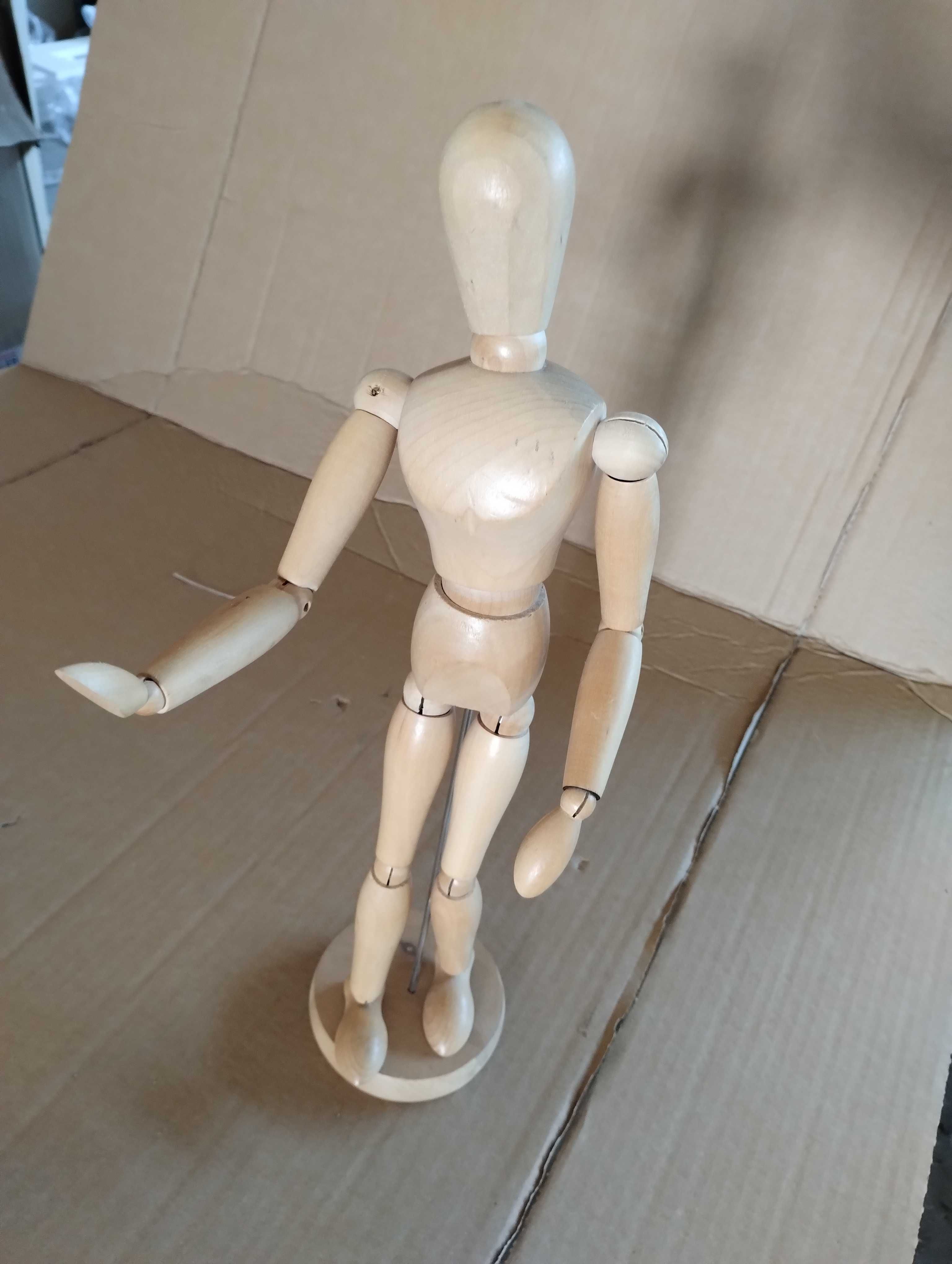 Duży manekin drewniany szkic model do nauki rysowania 33cm