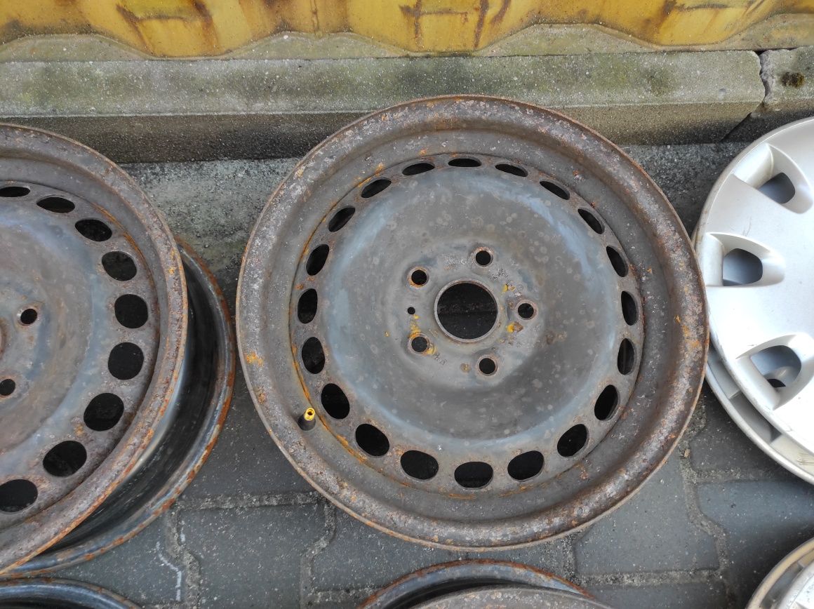Felgi stalowe 6x15 cali 5x112 ET37 57.1 OE VW Passat B5 kołpaki #4417