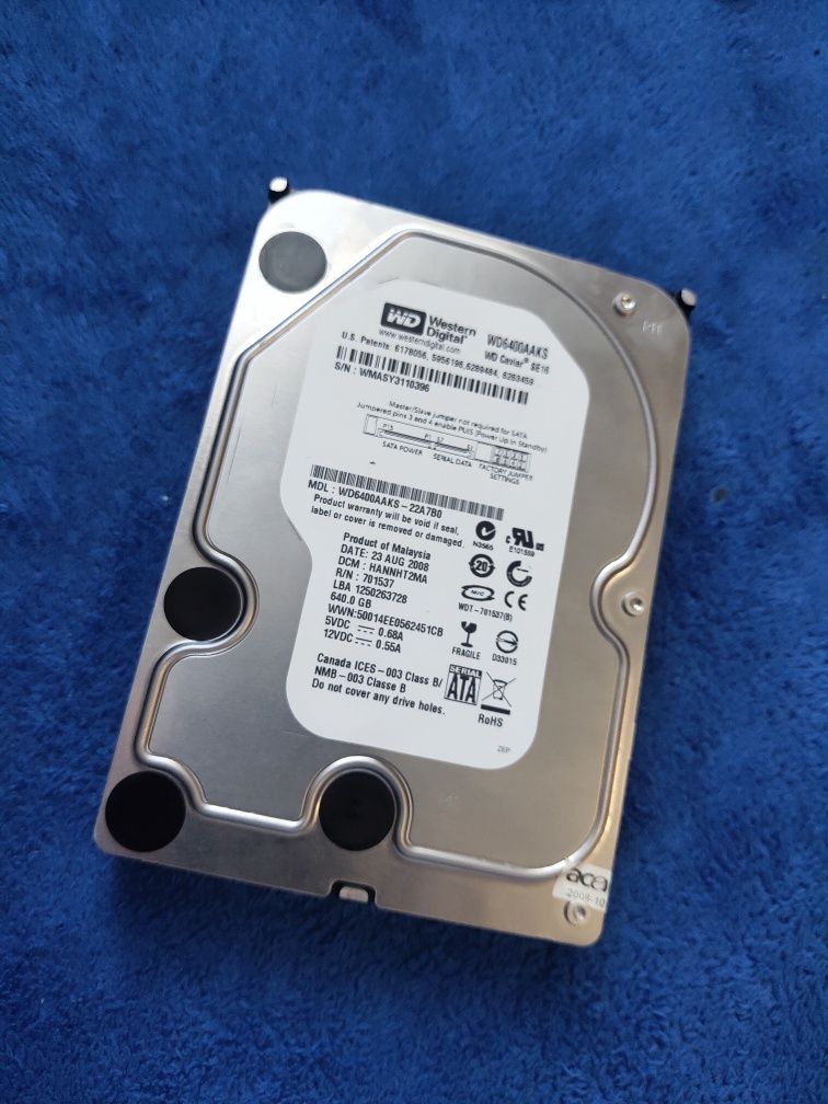 Жорсткий диск HDD Western Digital 640Gb