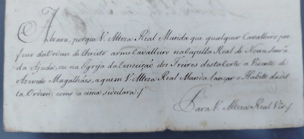 Carta Regia Dom João.