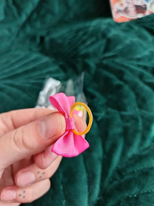 Zestaw dla małego psa/kota obroża skrzydełka kokardki