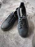 CZARNE SNEakersy męskie ze skóry półbuty Venezia