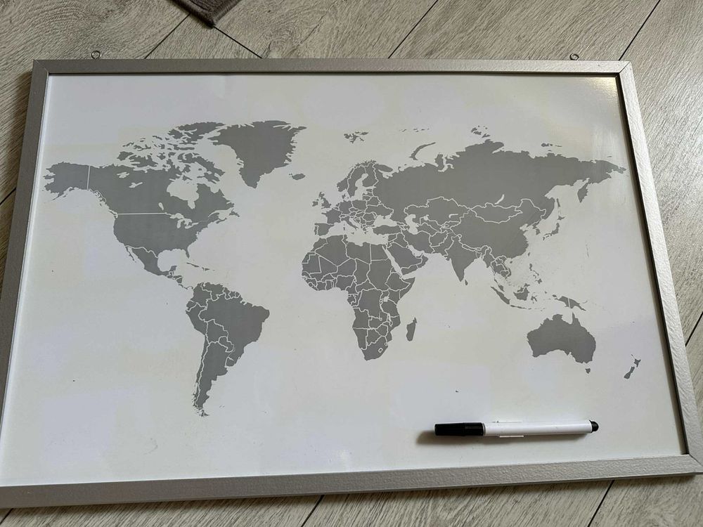 Mapa swiata magnesy