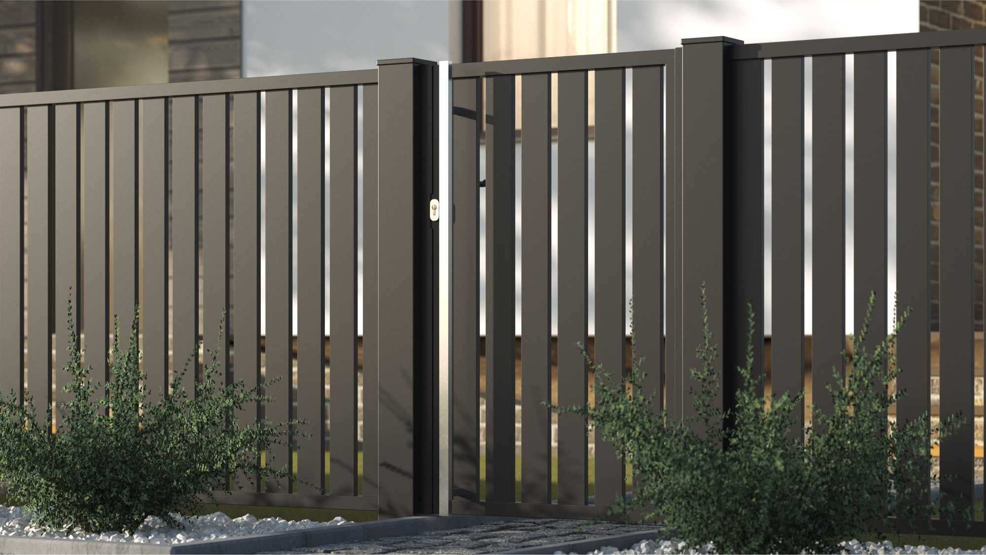 Przęsło aluminiowe ogrodzenie aluminium brama furtka Producent