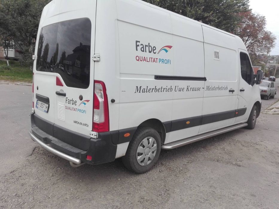 Кенгурятник для Renault Master 2010+ Пороги Подножки Хром Тюнинг