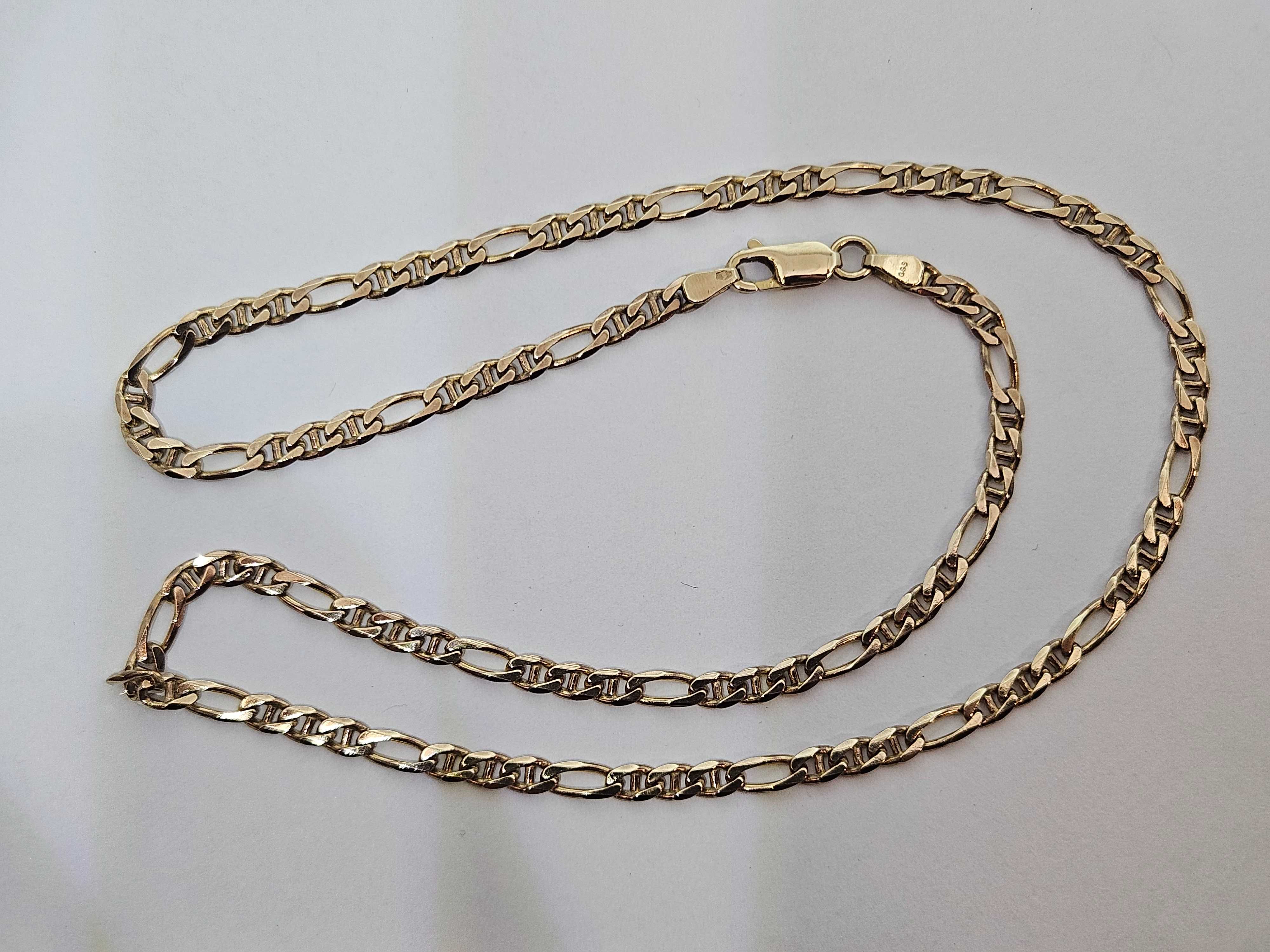 Złoty łańcuszek figaro gucci 10,41g p.333 8K dł.46cm /ST