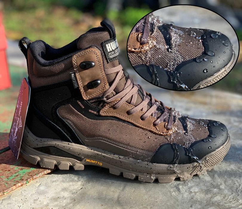 Зимові чоловічі черевики Humtto термо 41-46 коричневі водонепроникні