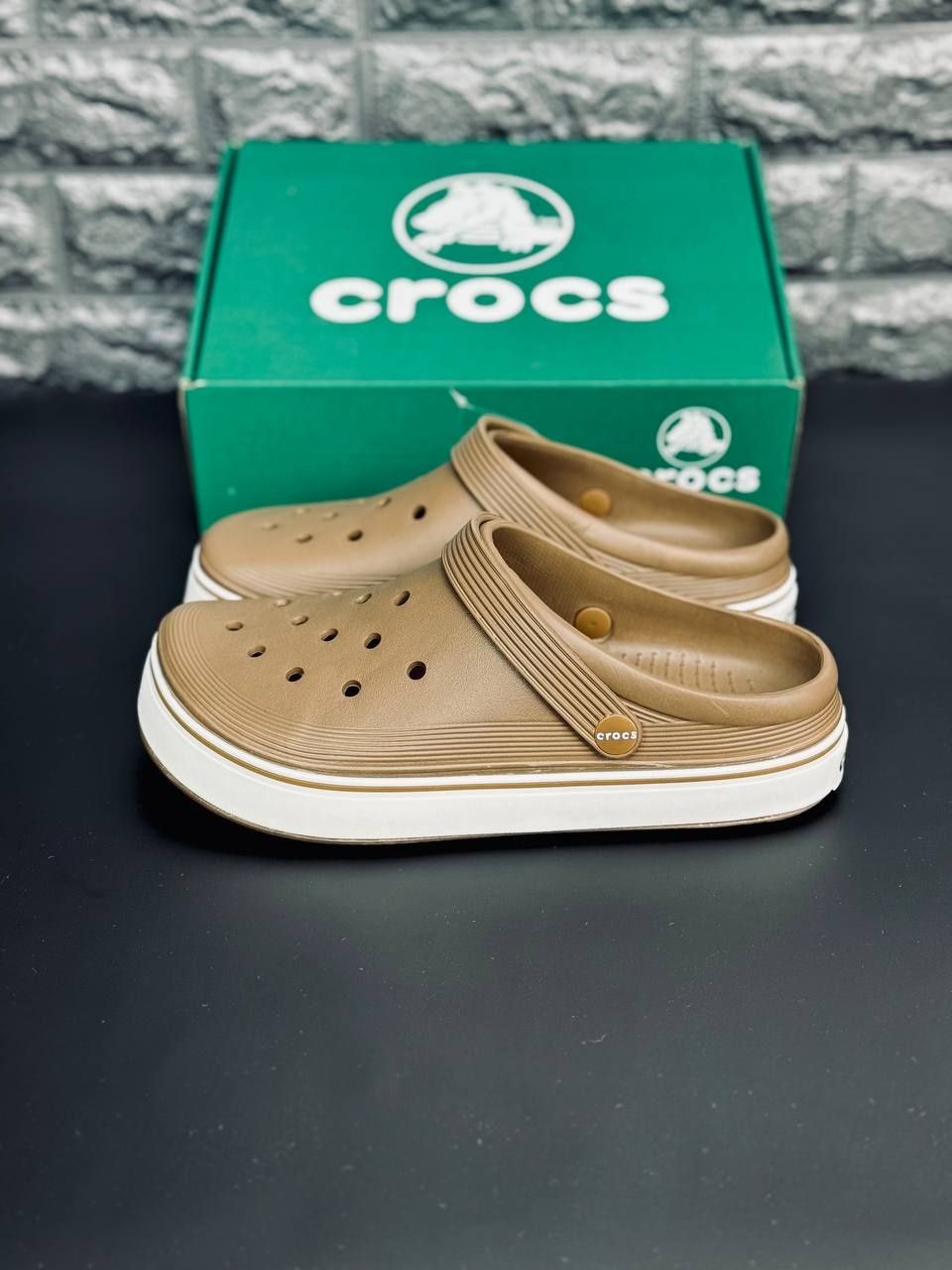 ЖЕНСКИЕ кроксы Crocs шлёпанцы коричневого цвета крокс 36-41