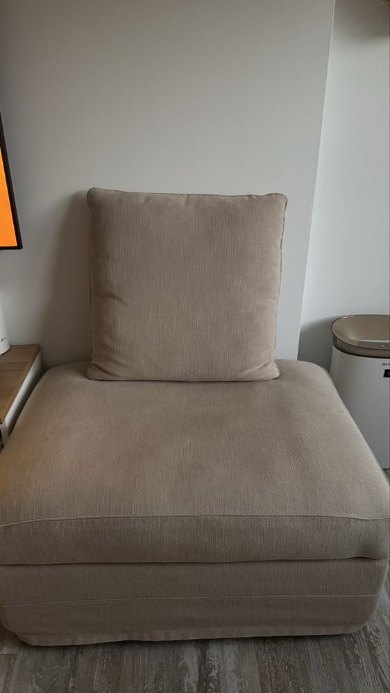 Ikea gronlid sofa z funkcją spania + puf + dodatkowe pokrycie