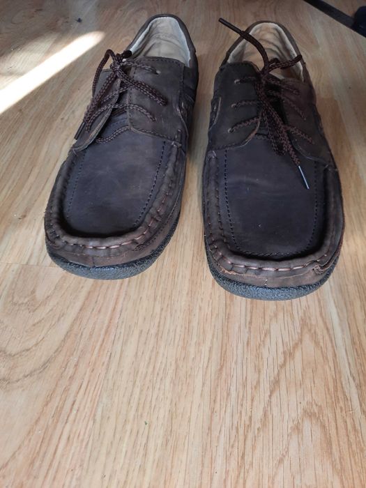 Мужские кожаные мокасины Clarks 43 р.