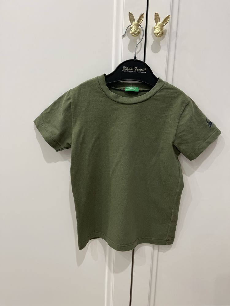 Bluzka benetton khaki 104 zielona