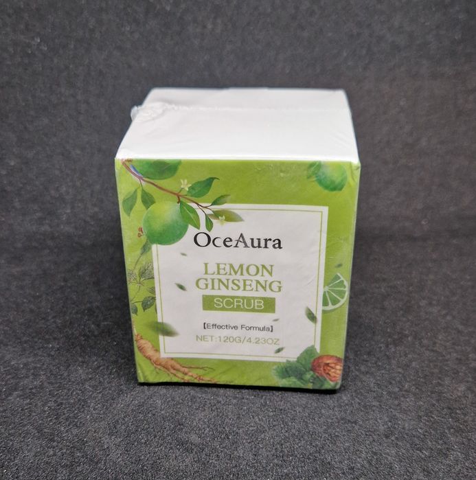 Peeling do ciała Cytryna i  Żeń-szeń, OceAura, Scrib Body,