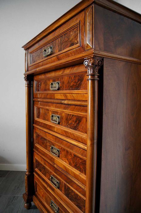 Szyfoniera bieliźniarka komoda eklektyczna bogata piękna XIX