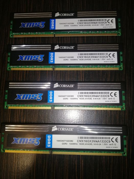Оперативная память DDR3 DDR2  2x8gb, 4x4gb, 2x4gb, 2х2gb