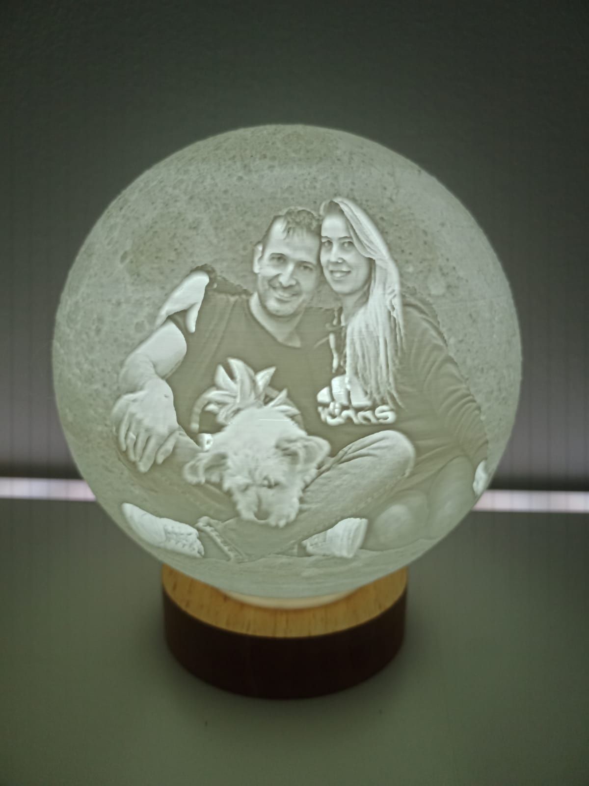 Candeeiro lua personalizado personalizável artesanal