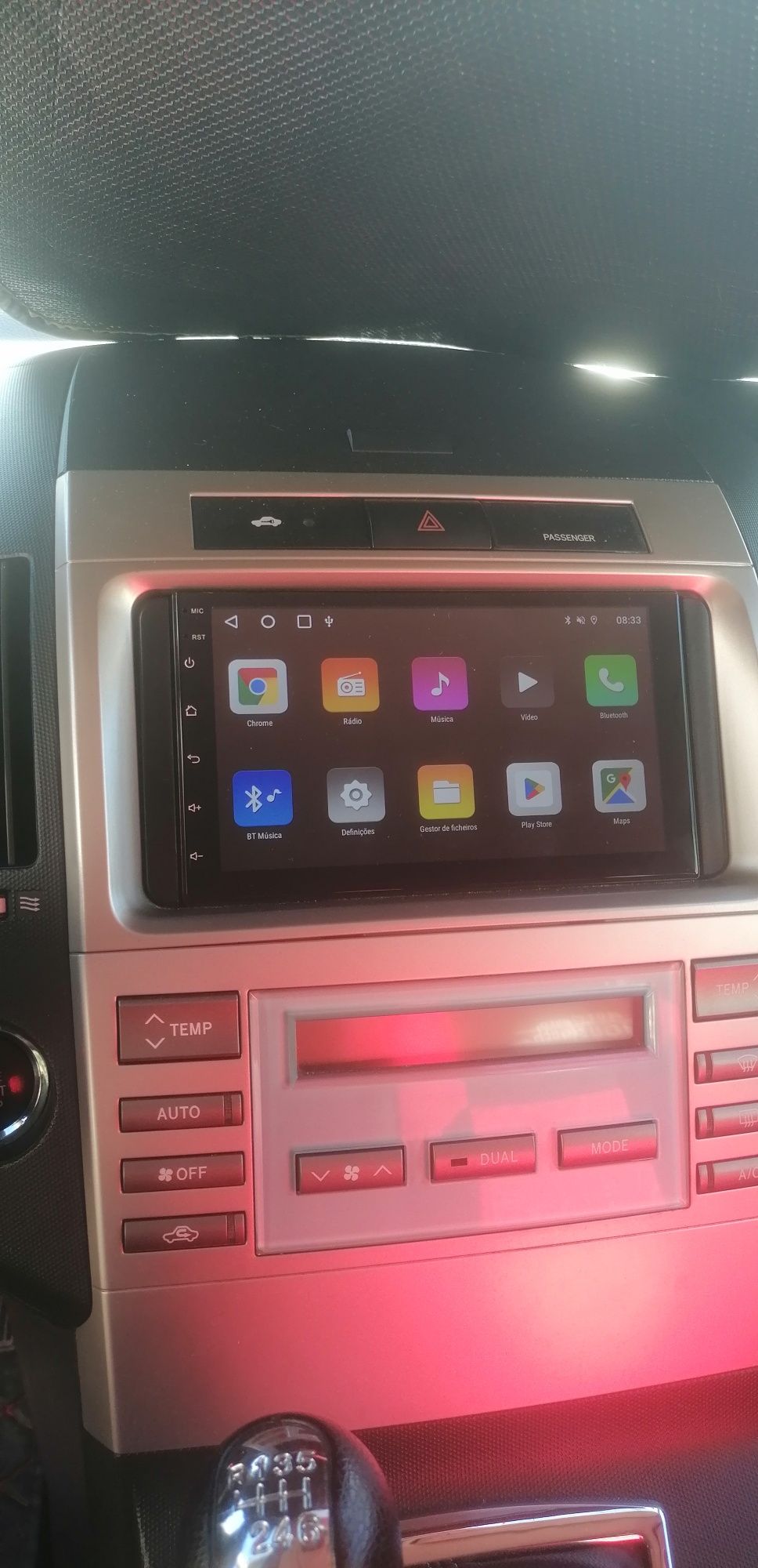 Rádio 2Din Android, para Toyota Verso 2004 a 2009