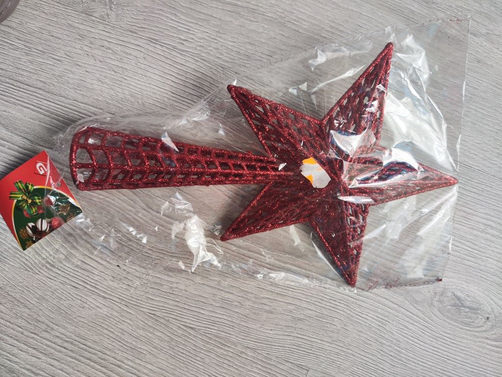 Vendo estrelas de árvore de Natal