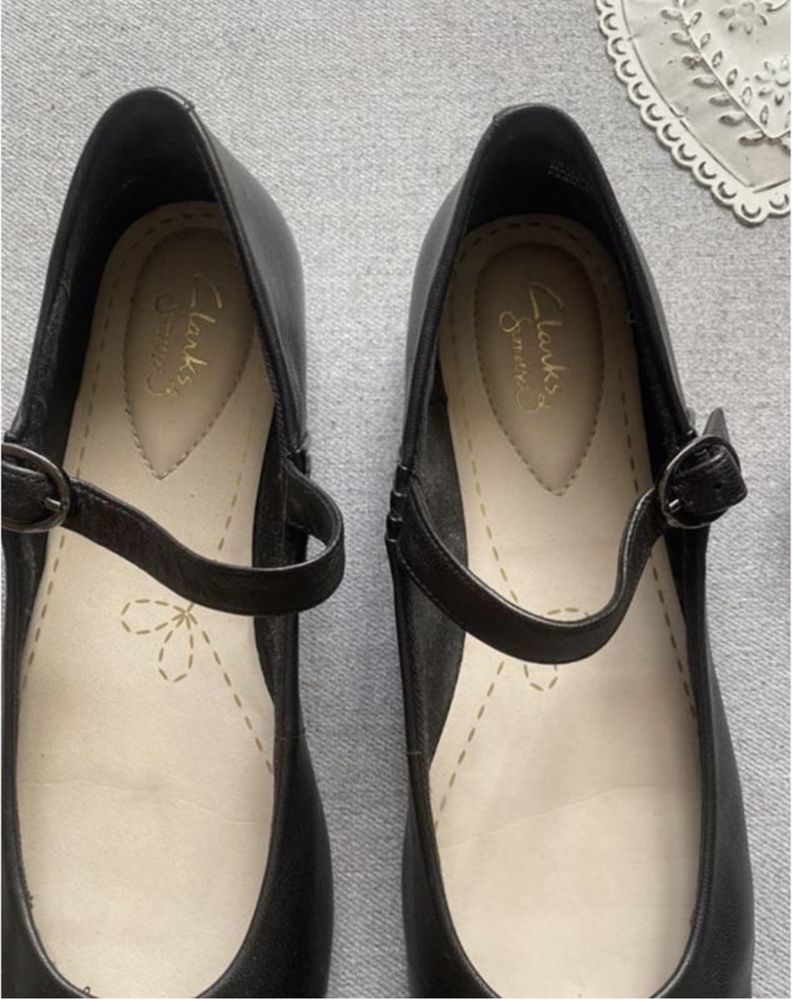 Балетки мері джейн шкіряні clarks