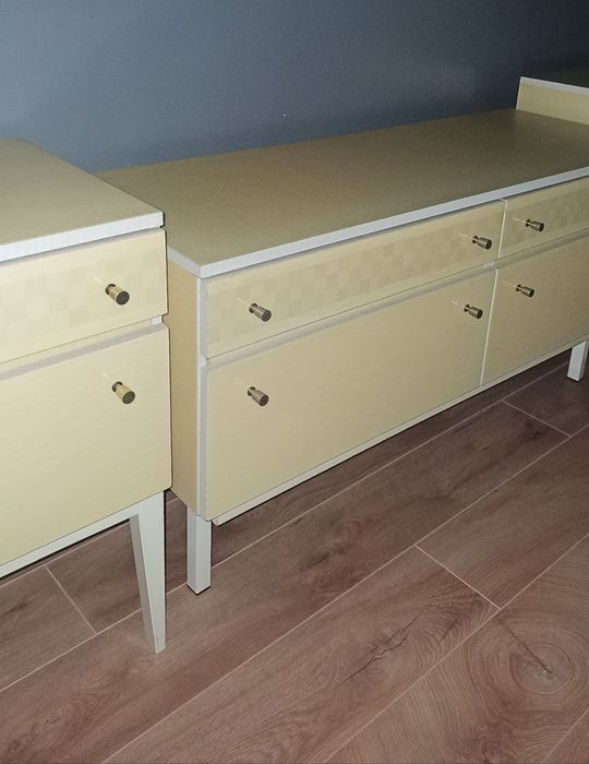 Szafki nocne komoda patyczaki Vintage lata 60-70