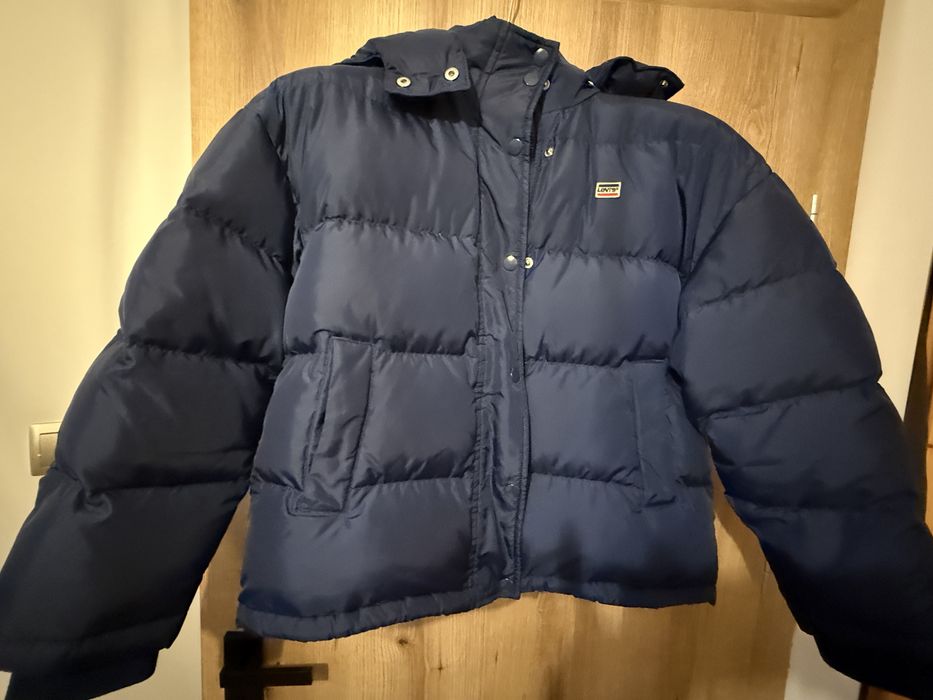 Kurtka puchowa granatowa