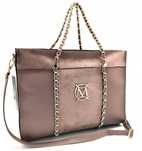 Torebka Shopper Massimo Contti skóra ekologiczna taupe