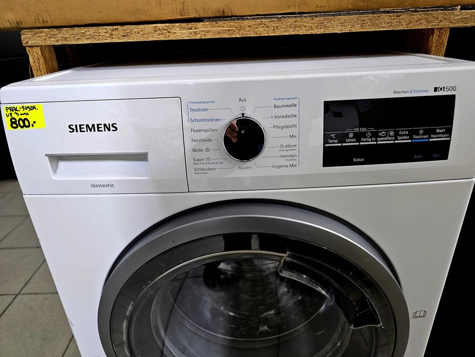 Pralko-suszarka Siemens iQ500 WD15G443 | 7/4kg | gw3mce