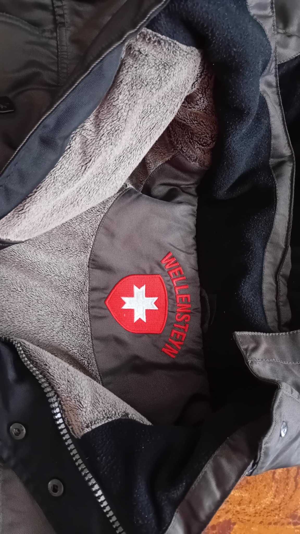 Zimowa kurtka męska WELLENSTEYN, bardzo ciepła narciarska, raz ubrana