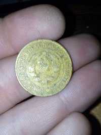 Монета 1929 3 коп