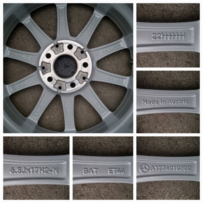 Koła Zimowe Alu 17" Mercedes A Klasa W177 B Klasa W247 CLA C118 5x112