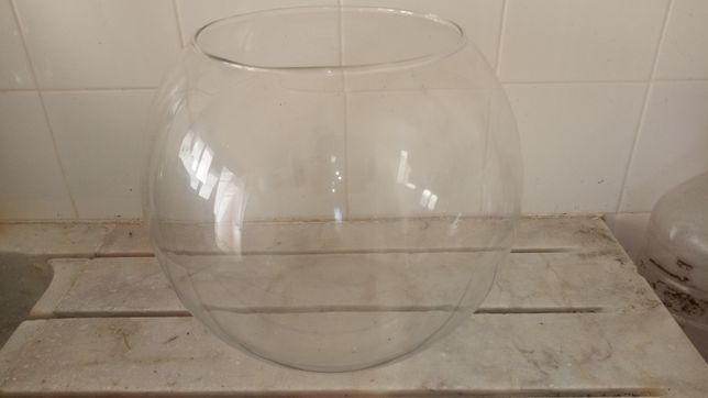 Aquário globo em vidro