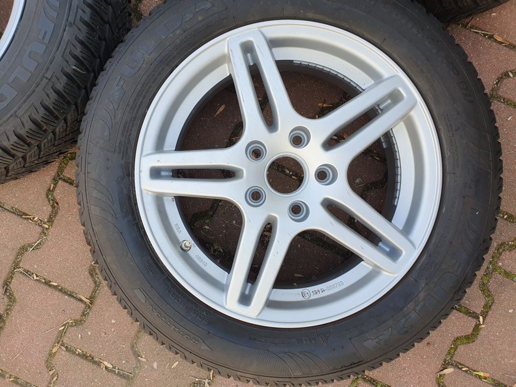 Felgi Koła 16" Vw Sharan Passat 5x112 ET46+205.60.16 Fulda Zima