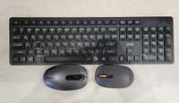 Комплект бездротова клавіатура + 2 бездротових мишки