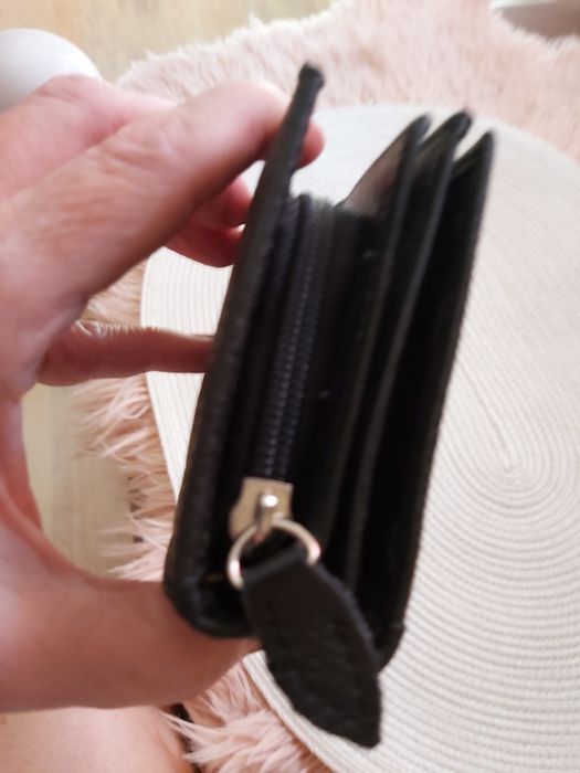 Portfel skórzany czarny